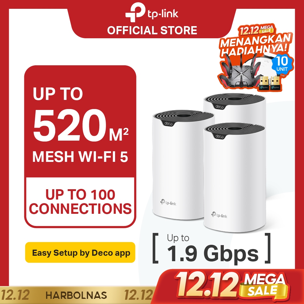 TP-Link Deco S7 | AC1900 Mesh WiFi System | WiFi 5 | Dual Band | Gigabit | Home Router Extender