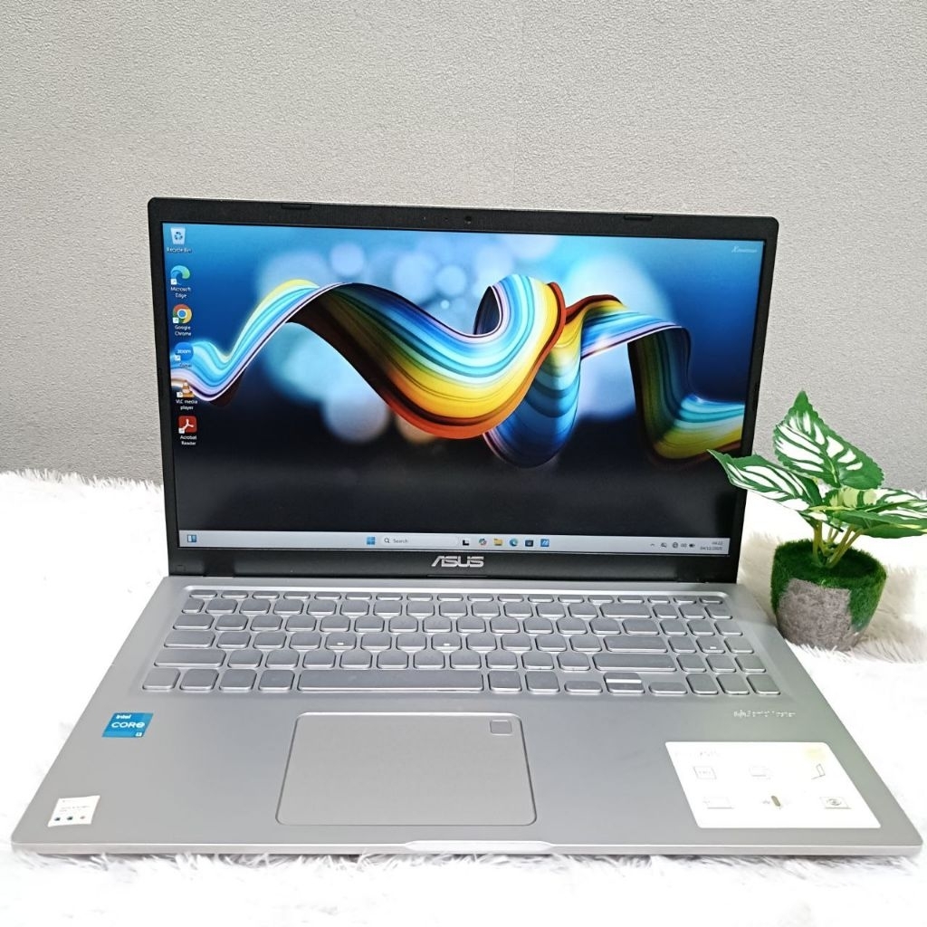 LAPTOP ASUS A516EA INTEL CORE I3 1115G4 RAM 8GB SSD 512GB LAYAR 15.6 INCH FHD IPS WIN 11 SILVER