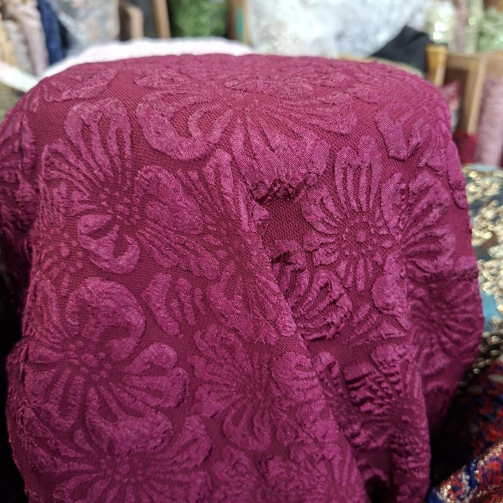 Bahan kain Jaguard fokuro premium/ bahan Jaguard Embos