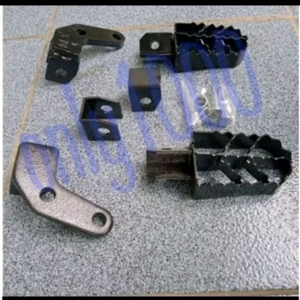 FOOTSTEP KLX BF+BRACKET BESI INJAKAN KAKI SPAREPART ENGINE AKSESORIS TRAIL SUPERMOTO MOTOCROSS