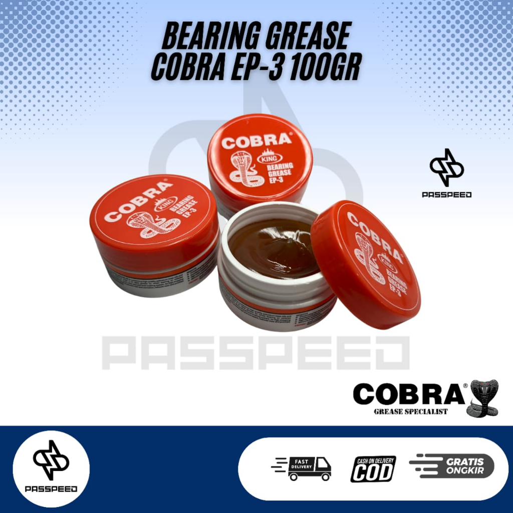 COBRA KING GREASE EP-3 100GR STEMPET GREASE GEMUK COBRA ORANGE