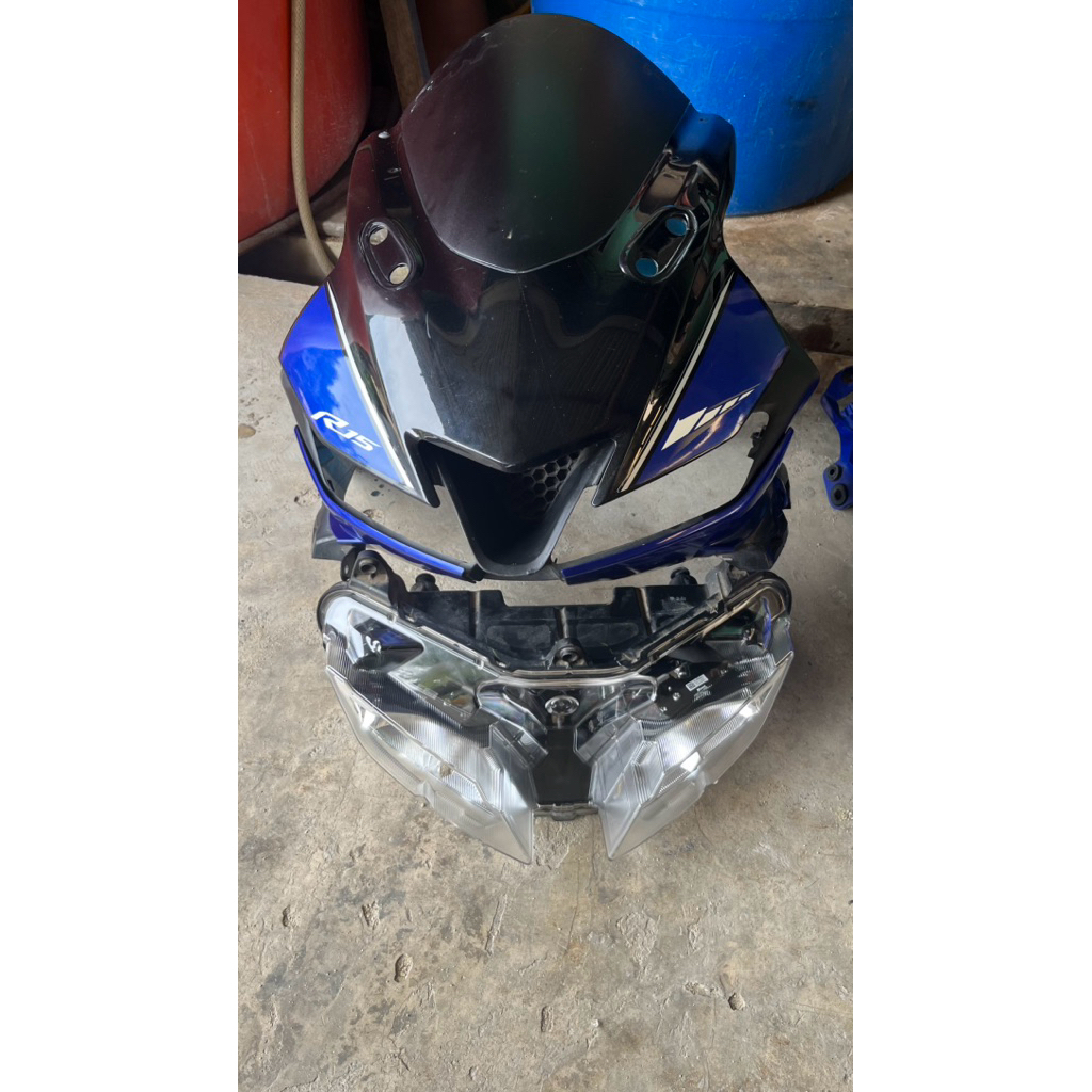 Headlamp motor r15 bekas pemakaian|R15 v3|blue