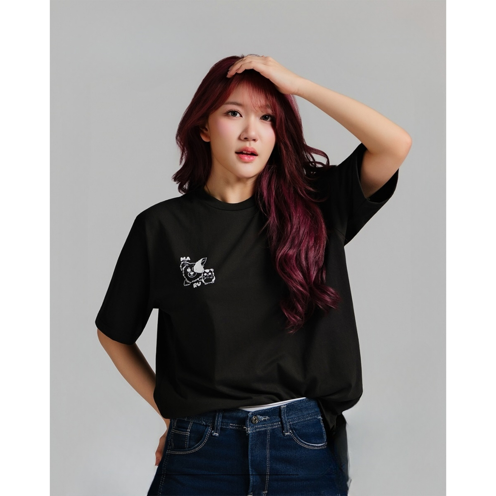 Kaos JKT48 Birthday T-Shirt Marsha Lenathea 2026 Free Stiker/PC - Hitam