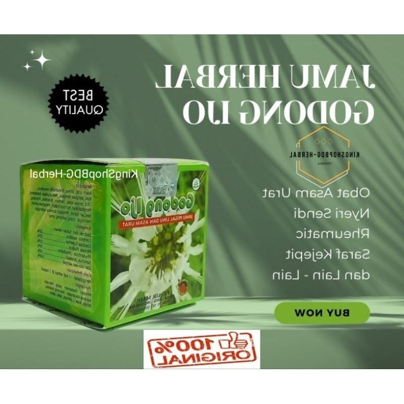 KAPSUL book gODONGten iJO | syaraf kejepit herbal Asam Urat nyeri sendi Kapsul Rematik jamo Godong I
