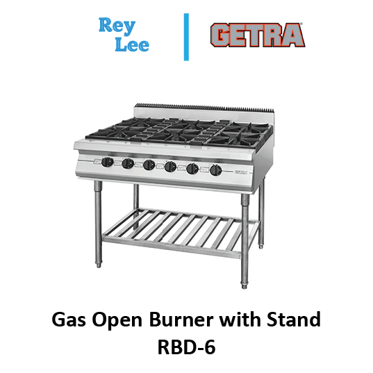Kompor Gas Open Burner Stand Getra 6 Tungku RBD-6