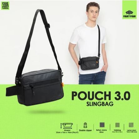Eiger Wallets - Tas Pouch Pria Waterproof Fourtyfour Pouch 3.0 Hand Bag Tas Tangan