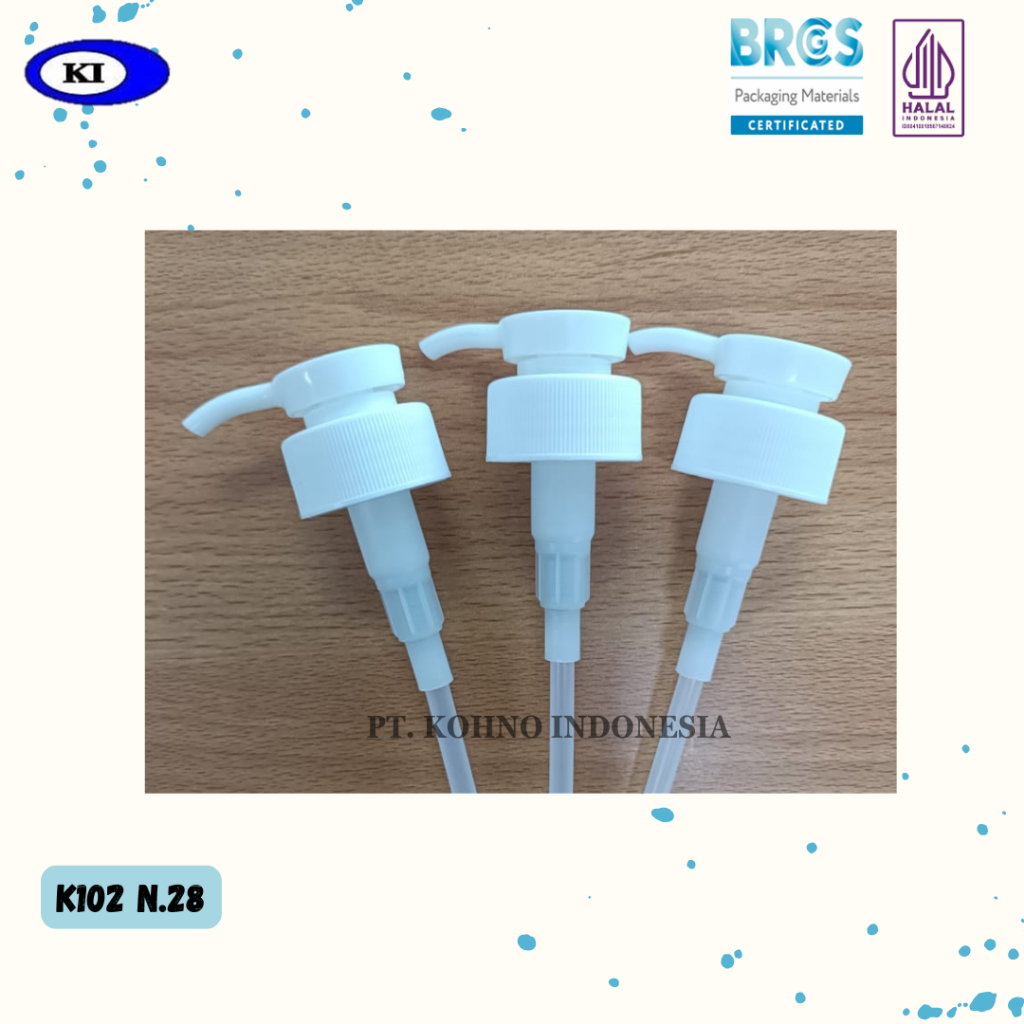 Tutup Pump Neck  28mm Pump Lotion Neck 28mm - Putih