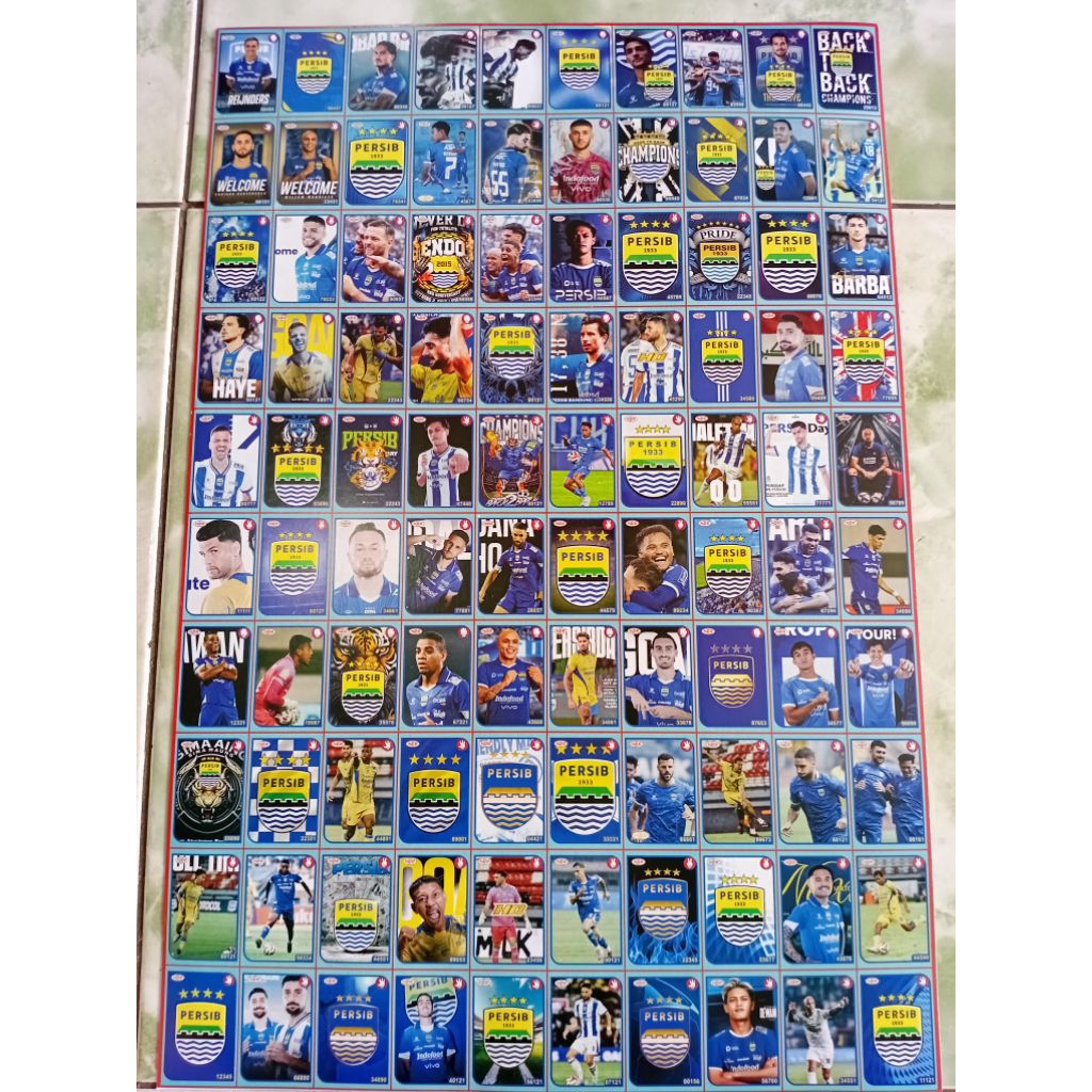 POSTER 100 GAMBAR GEPOK PER 1 PCS/LEMBAR