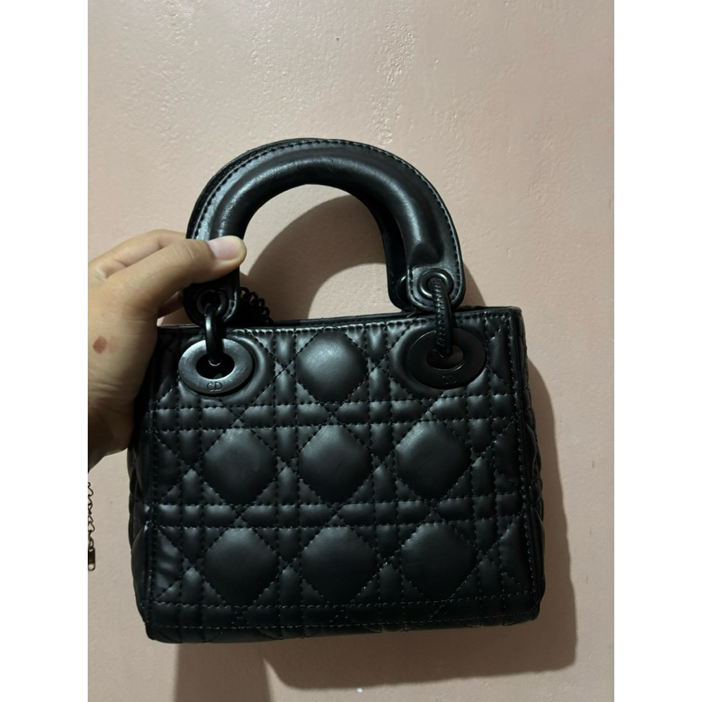 tas lady dior mini matte black