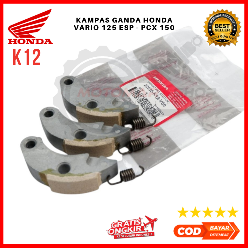 Kampas Ganda PCX 150 Ori / Kampas Ganda Honda Vario 125 ESP - 22535-K12-V00