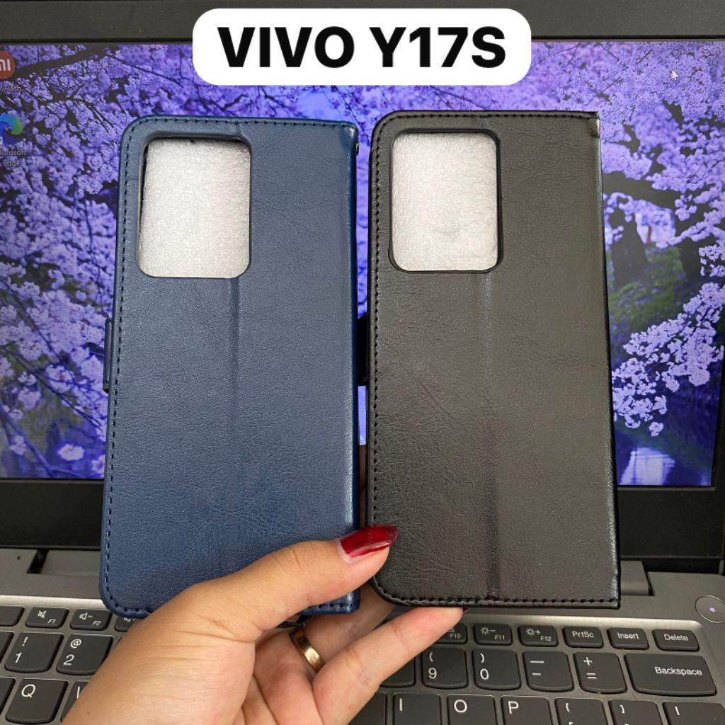 CASE SOFTCASE DOMPET LIPAT KULIT VIVO Y17S