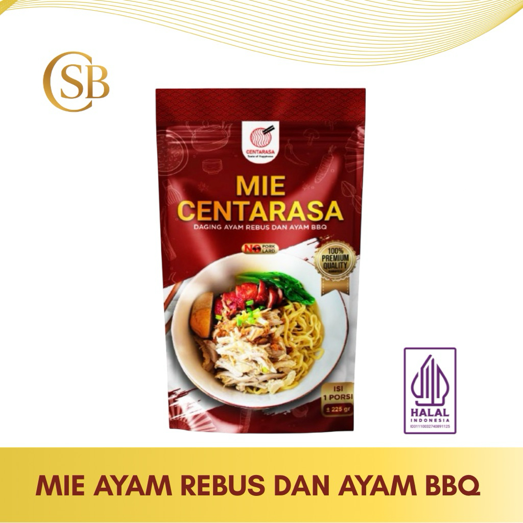 Centarasa Mie Ayam Rebus Dan Ayam BBQ Frozen Food