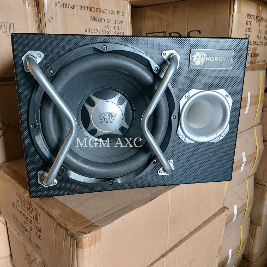 Subwoofer Basstube Aktif Horizon 12 Inch Bassbox Mobil 12V - Subwofer Bastube