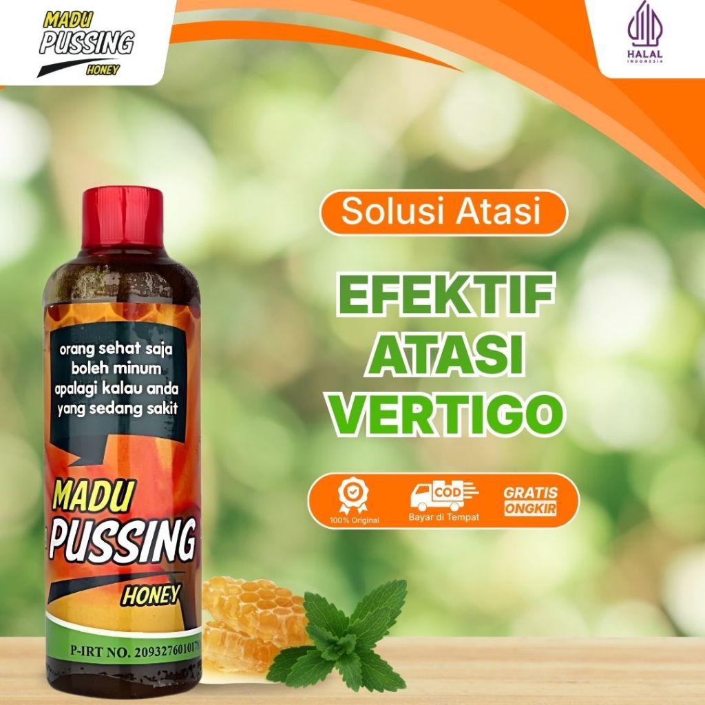 Madu Pusing Herbal 300grm Efektif atasi Vertigo