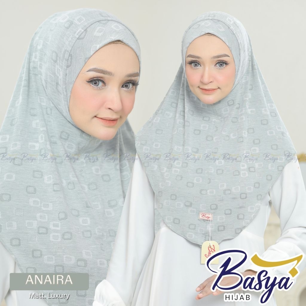 [BASYA] ANAIRA LUXURY•hijab instan motif•hijab jersey luxury•jilbab instan motif•kerudung malay moti