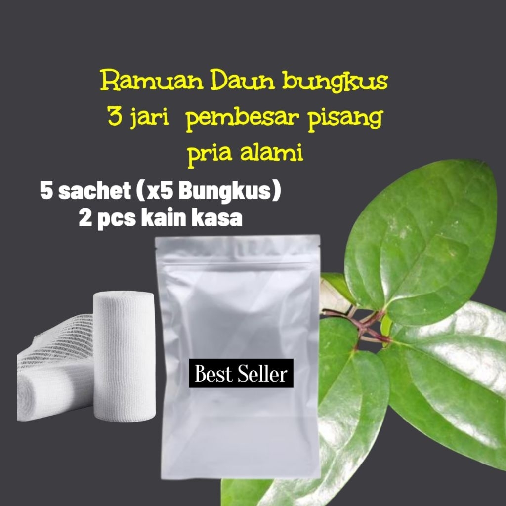 Ramuan daun bungkus 3 jari original