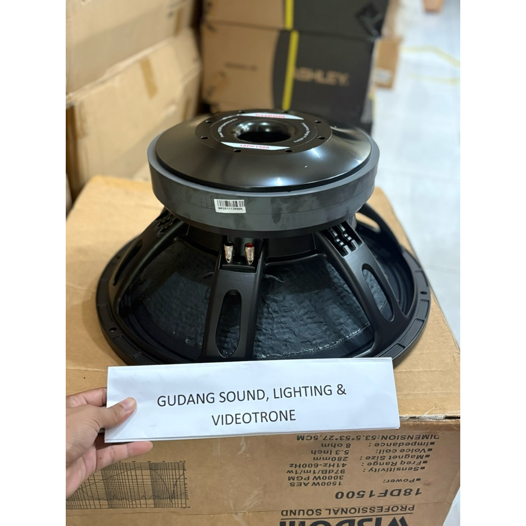 Speaker Komponen WISDOM 18DF1500 18 DF 1500 Original