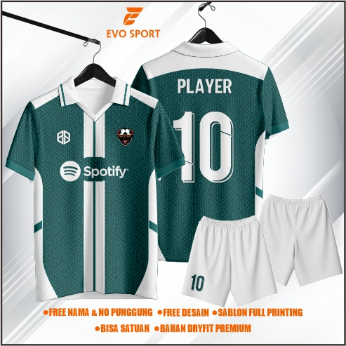 Jersey futsal baju futsal gratis nama nomor punggung