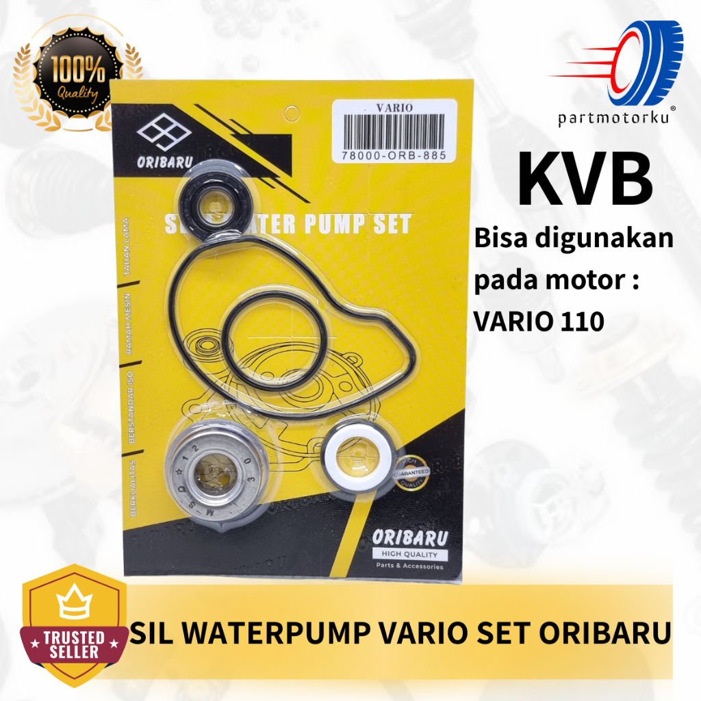 SEAL SIL PAKING WATER PUMP WATERPUMP SIL POMPA AIR RADIATOR + ORING SET VARIO 110 ( KVB ) ORIBARU