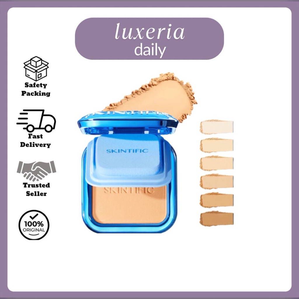 Skintific Powder Foundation Ultra Cover | Bedak Padat