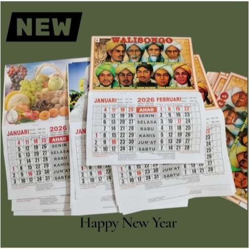 Kalender tembok dwi wulan kalender jawa wuku kecil tahun 2026