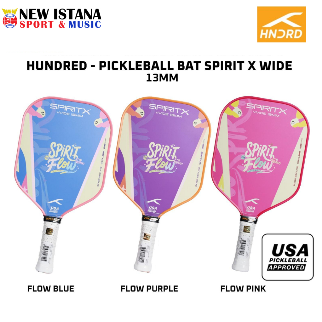 Pickleball Bat HUNDRED Spirit X Wide 13mm Flow
