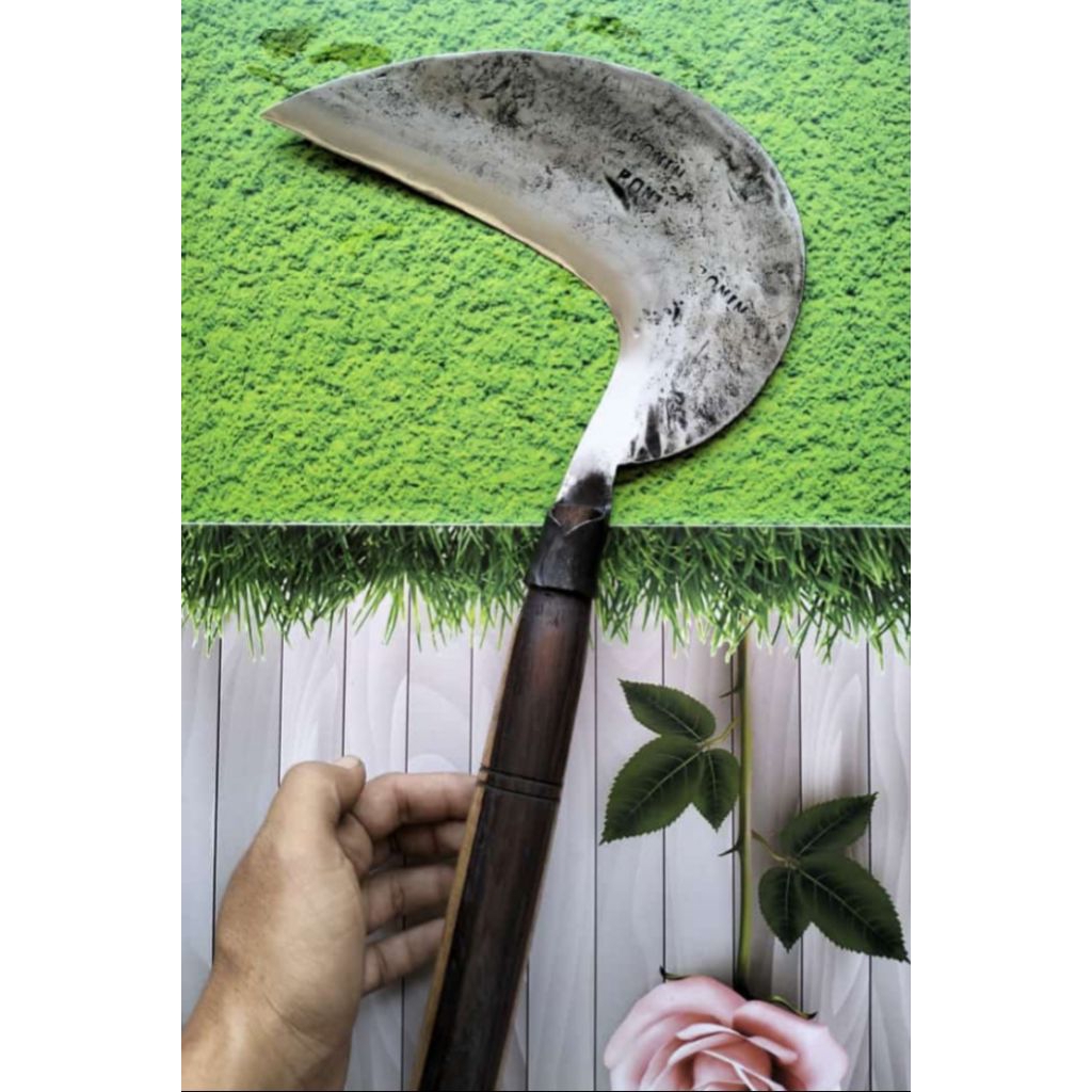 Arit Rumput BONIN Baja Premium – Alat Potong Rumput, Padi, dan Ranting Ekstra Kuat