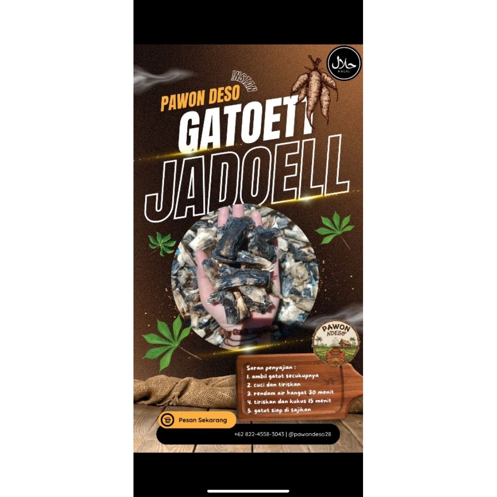 gatot singkong instan