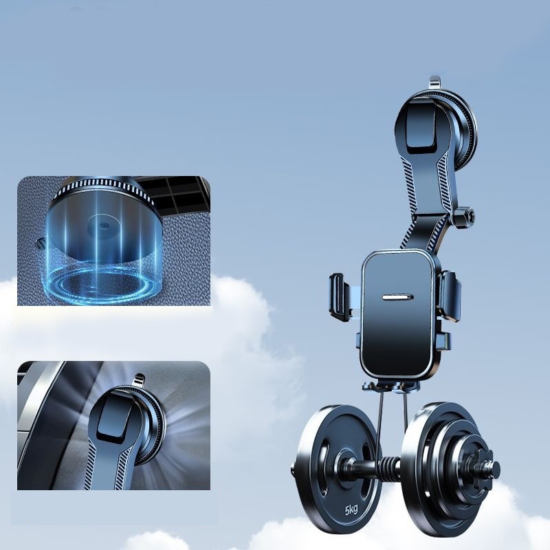 Phone Holder Dashboard Kaca Mobil 360° Rotation Flexible Strong Suction Cup Car Holder Universal Va3