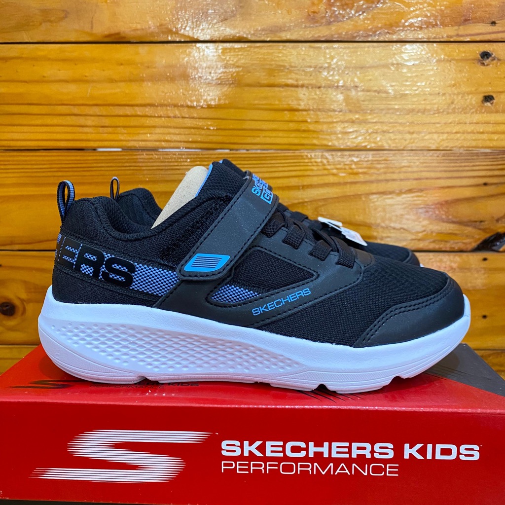 SEPATU SKECHERS KIDS SKECHERS GO RUN ELEVATE SPORTY SPECTACULAR 303932L BLACK WHITE ORIGINAL COD ANA