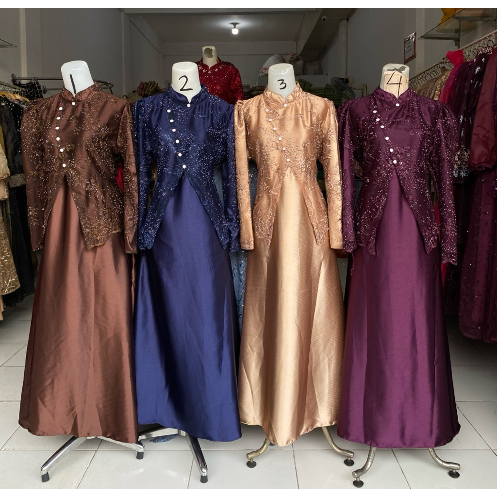 gamis brukat satin diamond kombi tile 101