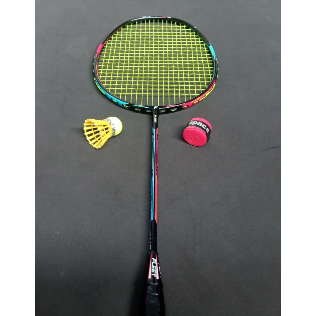 Raket badminton bekas second original fleet duo tech 11