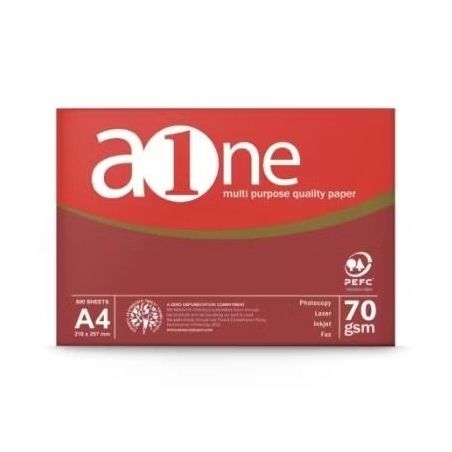 Kertas A4 Aone 70 gsm (1 rim/500 lbr)