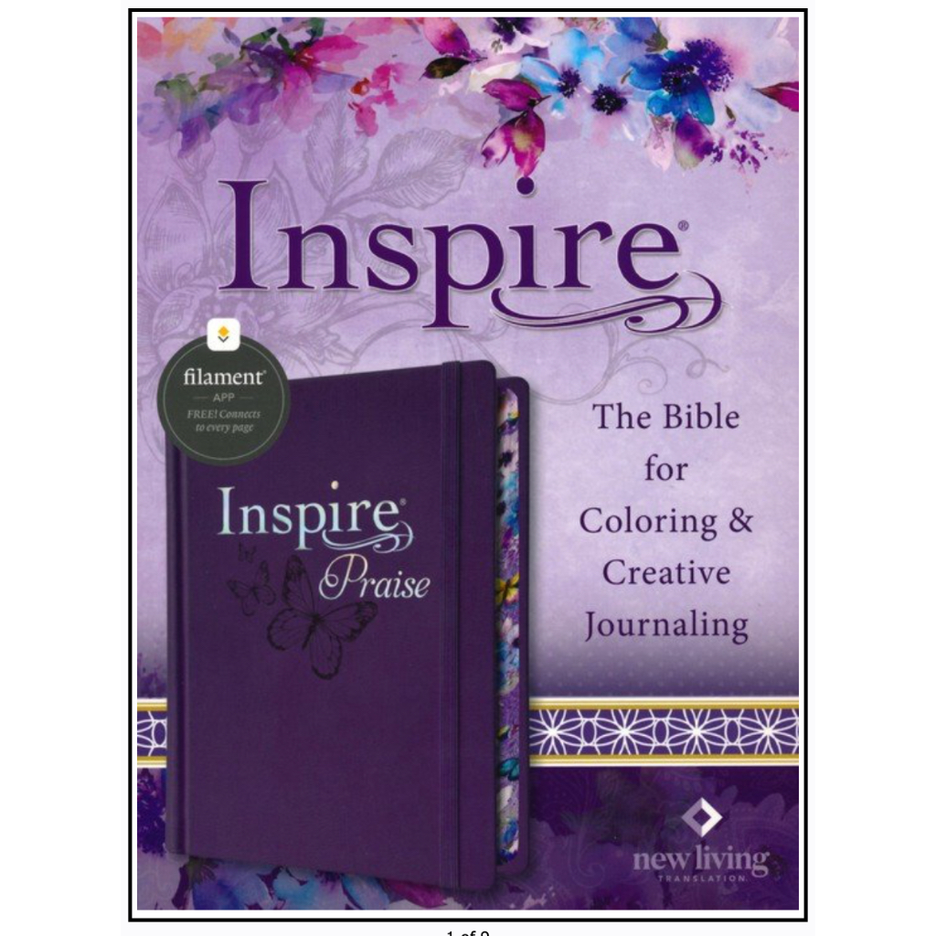 Inspire PRAISE Bible NLT, Filament-Enabled Edition (Hardcover LeatherLike, Purple): The Bible for Co