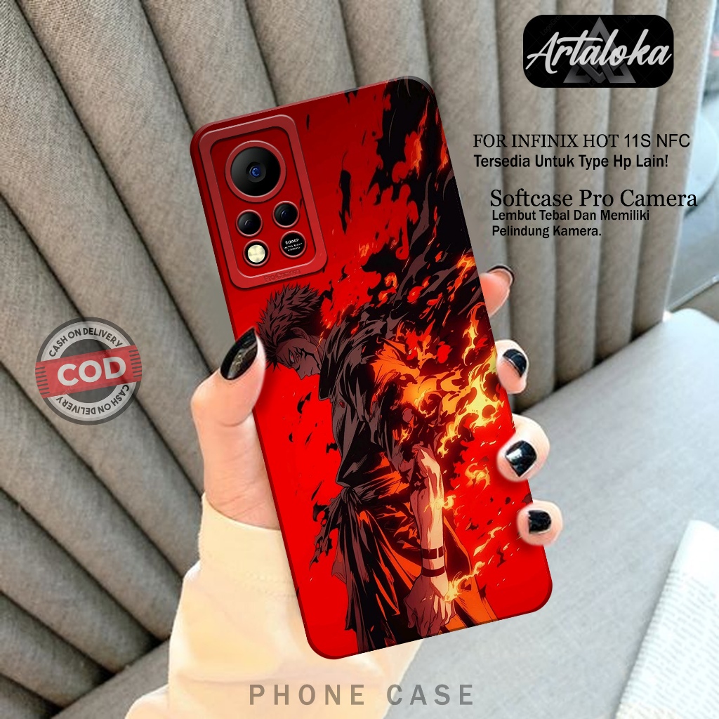 Case Hp Infinix Hot 11S NFC Fashion Case Anime Softcase Infinix Hot 11S NFC Silikon TPU Pro Camera C