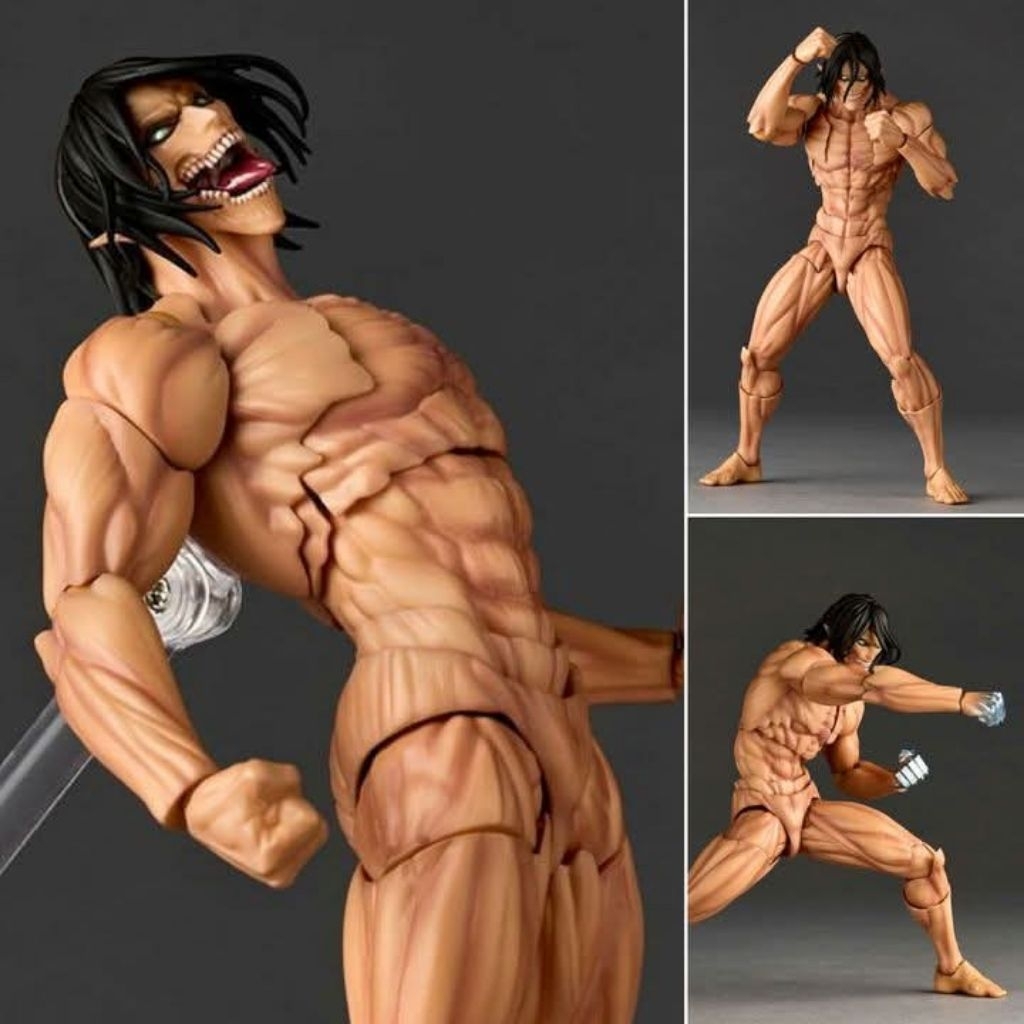 Revoltech Amazing Yamaguchi Attack on Titan Armored Titan Attack Titan Eren Yeager