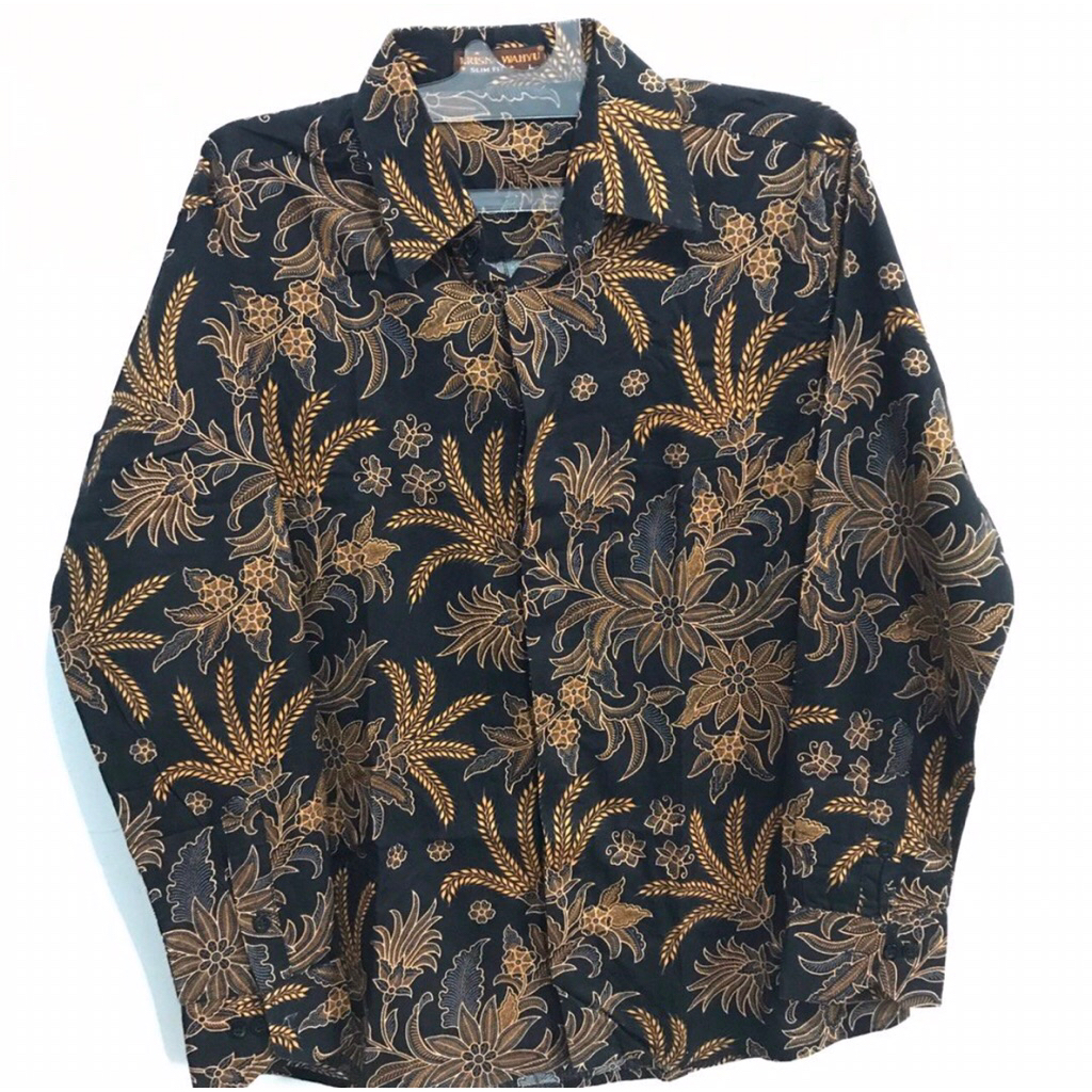 [Preloved] Batik Pria Krisna Wahyu Slim Fit
