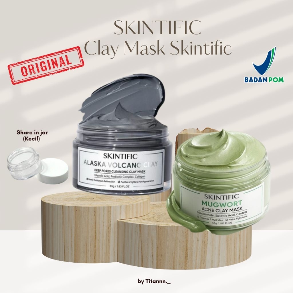 [ SHARE IN JAR ] SKINTIFIC CLAY MASK SKINTIFIC