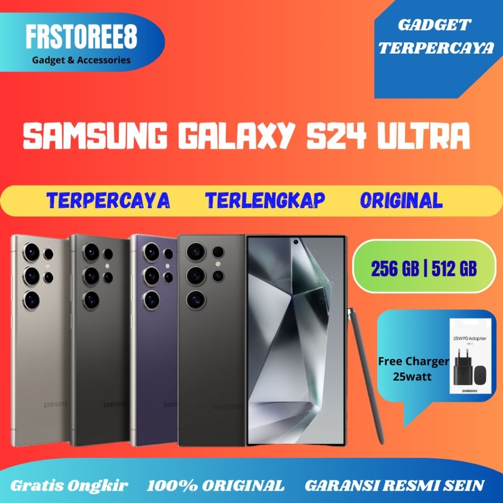 Samsung Galaxy S24 Ultra New Segel Dan Ex Display 256GB 512GB Terpercaya Terlengkap Original Free Ch