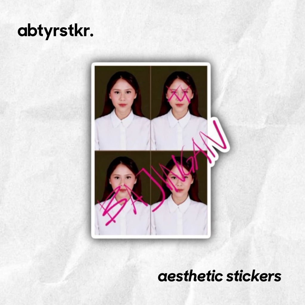 STICKER " NADIN AMIZAH " SATUAN AESTHETIC