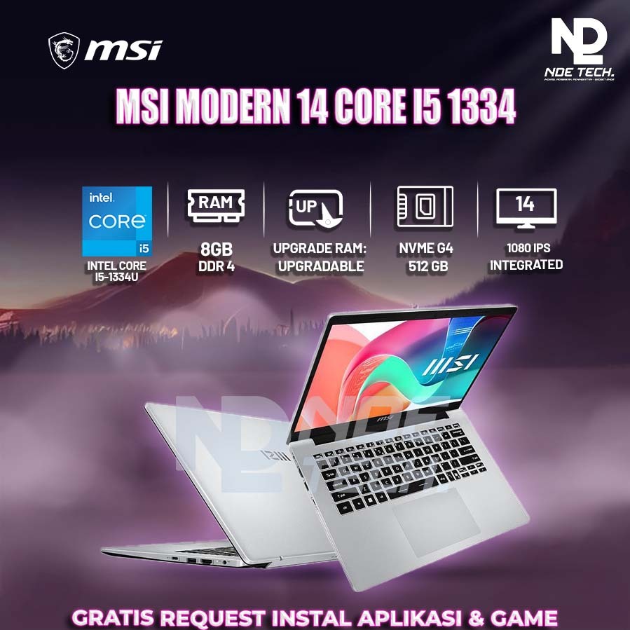 MSI MODERN 14 CORE I5 1334