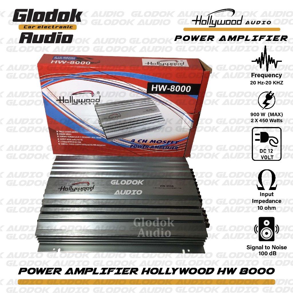 Power Mobil Amplifier Mosfet Hollywood 8000