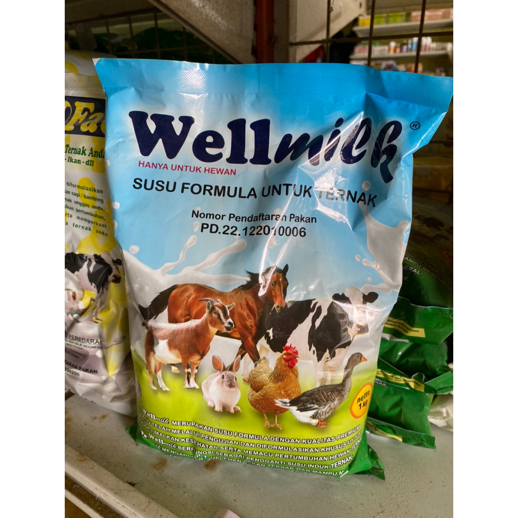 Wellmilk Susu Formula untuk Hewan ternak (1Kg)
