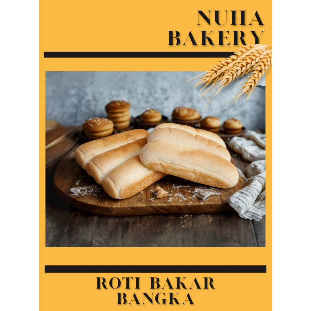 Roti Polos untuk Roti Panggang - Bakar Khas Bangka uk 18 cm - 75 gr - 1 Pcs