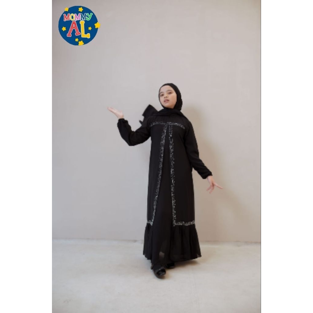 GAMIS ABAYA ANAK PEREMPUAN 5-14 TAHUN/GAMIS ANAK/GAMIS/BAJU PEREMPUAN/GAMIS ABAYA ANAK PEREMPUAN/GAM