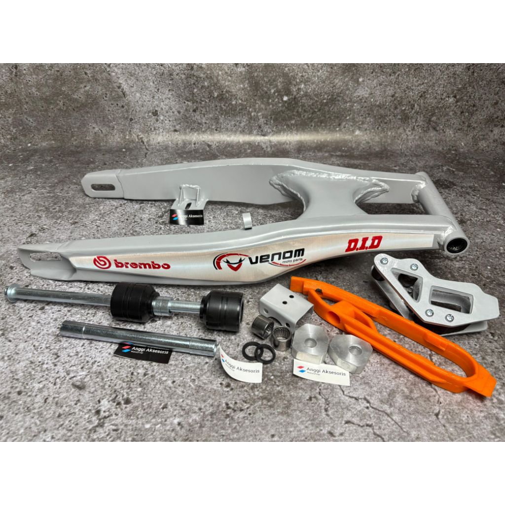 Swing Arm Replika KTM PNP KLX D'Trackers & CRF 150 Panjang 66cm Free karet tahanan rantai dan Tensio