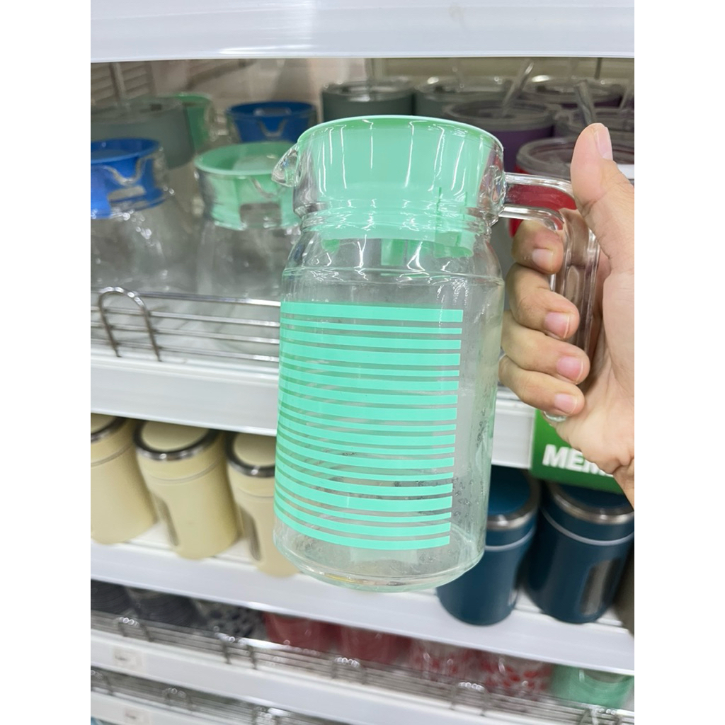 TEKO KACA AIR MINUM 600ML/TEKO MINYAK GORENG KACA UNIK SERBAGUNA