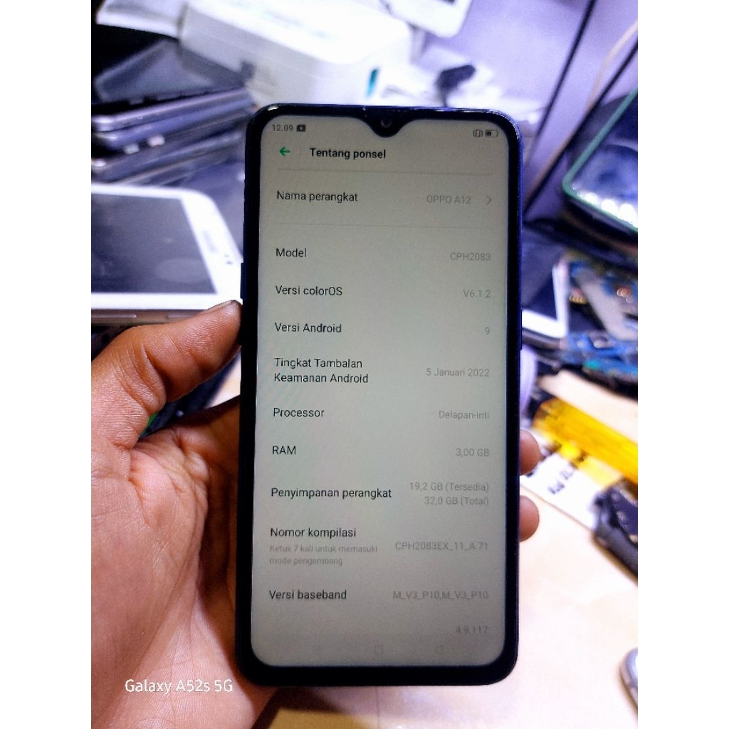 Unit Hp Second Oppo A12 Ram3/32GB 4G Normal siap pakai