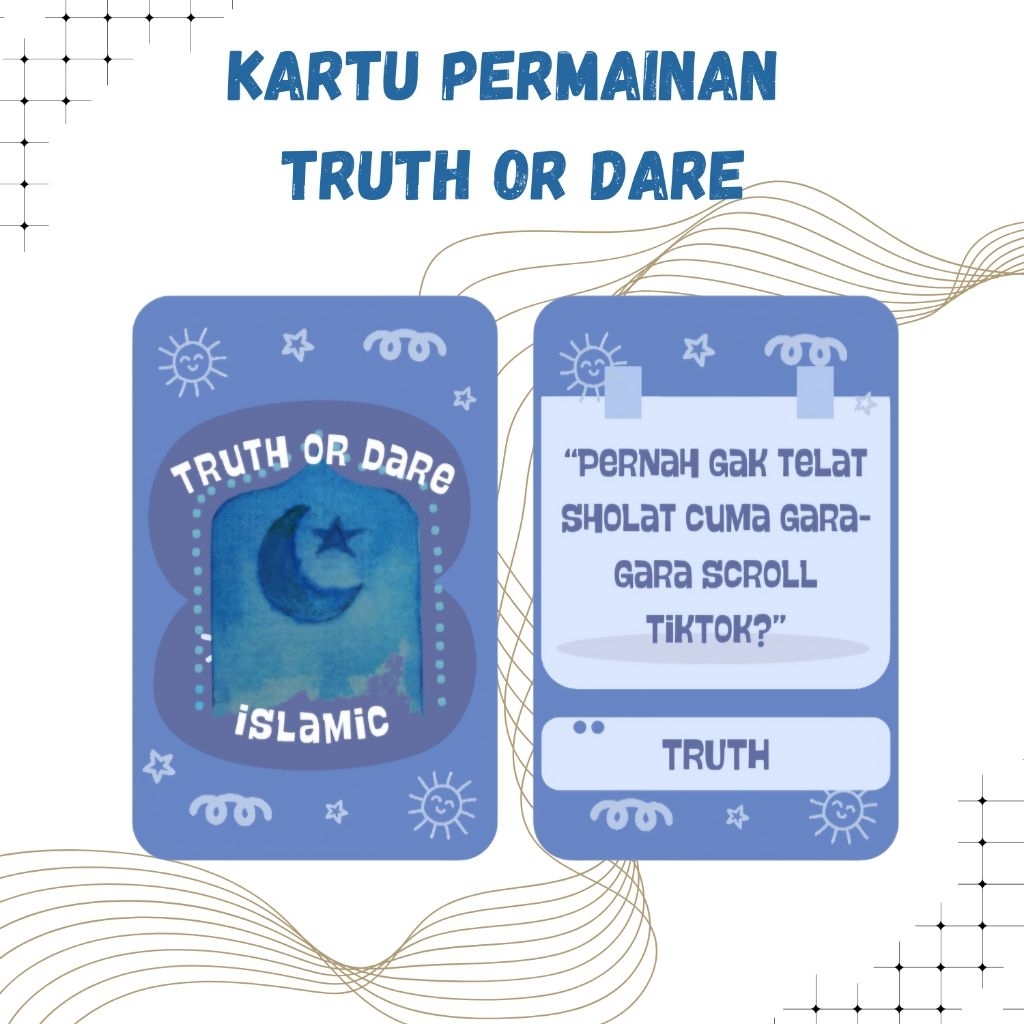 Kartu Truth or Dare Islami Custom | Islamic | Pertemanan | DeepTalk