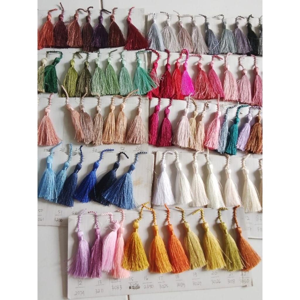 tasel hijab tasel sumbu tasel nilon gemuk gantungan tasel